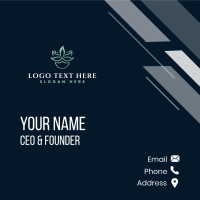 Leaf Candle Business Card Design