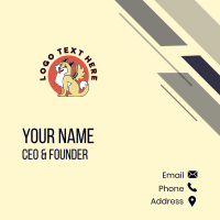 Pet Dog Wings Business Card Design