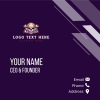 Casino Skull Gaming Business Card Design