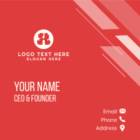 Red Letter H Business Card Design