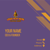 Spartan Gaming Character Business Card Design