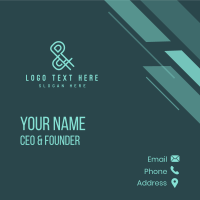 Modern Business Ampersand Business Card Design