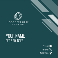 Whole Note Geometric Business Card Design