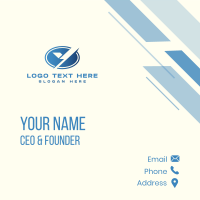 Futuristic Digital Technology Letter Y Business Card Design