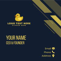 Rubber Duck Power Charge Business Card Design