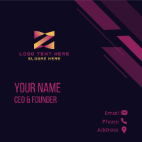 Tech Digital Cryptocurrency  Business Card Design