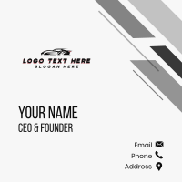 Fast Automotive Car Business Card Design