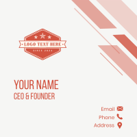 Retro Star Boutique Business Card Design