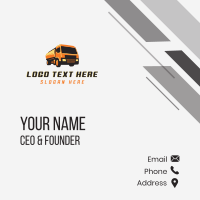 Tanker Truck Transportation  Business Card Design