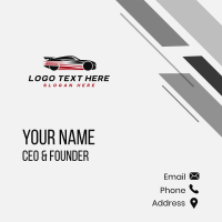 Automobile Race Car Business Card Design