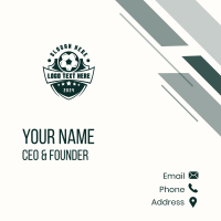 Soccer Tournament Sports Business Card Design