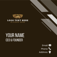 Luxury Car Wings Business Card Design