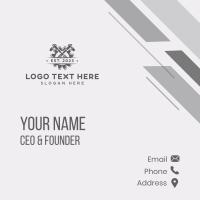 Automotive Ratchet Cog Business Card Design