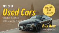 Used Car Sale Facebook Event Cover Design