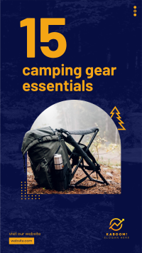 Camping Bag Instagram Story Image Preview
