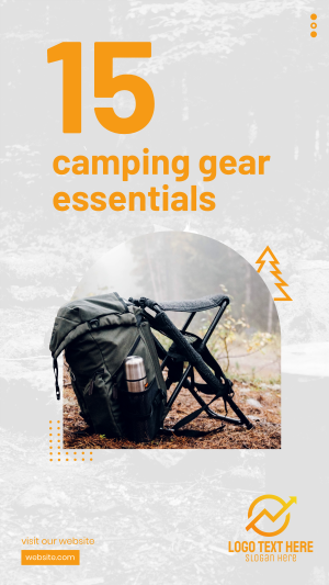 Camping Bag Instagram story
