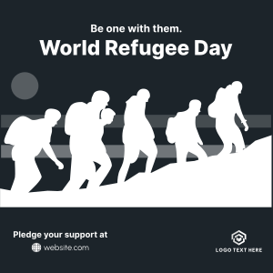 Refugee March Instagram post Image Preview