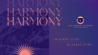 Harmony in Every Step Facebook Event Cover Design
