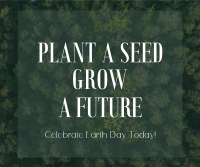 Plant Seed Grow Future Earth Facebook Post Design