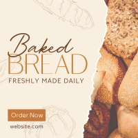 Baked Bread Bakery Linkedin Post Image Preview