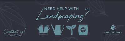 Minimalist Landscaping Twitter header (cover) Image Preview