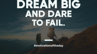 Dream Big Motivation Animation Design