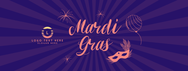 Mardi Gras Facebook Cover Design Image Preview