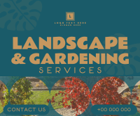 Landscape & Gardening Facebook Post Design