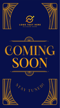 Coming Soon Art Deco Instagram Reel Design