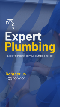 Clean Plumbing Works Instagram Story Design