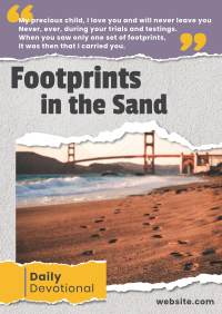 Footprints in the Sand Flyer Image Preview
