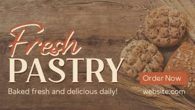 Rustic Pastry Bakery Facebook event cover Image Preview