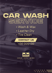 Professional Car Wash Service Poster Image Preview