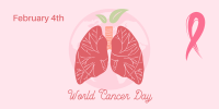 Lungs World Cancer Day  Twitter post Image Preview
