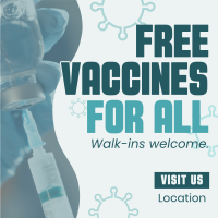 Free Vaccination For All Linkedin Post Image Preview