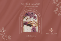 Buy 1 Take 2 Candles Pinterest board cover Image Preview