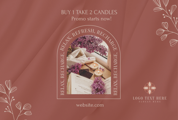 Buy 1 Take 2 Candles Pinterest Cover Design Image Preview