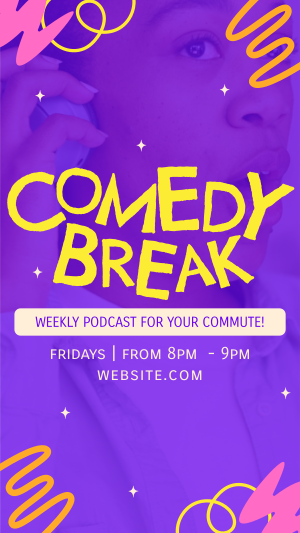 Comedy Break Podcast Facebook story Image Preview