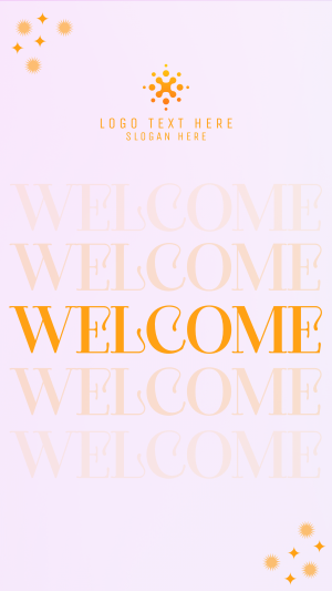 Gradient Sparkly Welcome Instagram story Image Preview