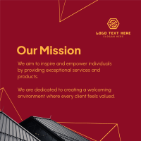 Our Mission Building Instagram Post Design
