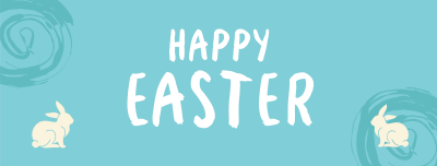 Easter Bunny Wreath Facebook cover Image Preview