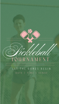 Classic Pickleball Tournament Instagram Reel Image Preview