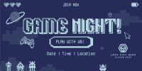 Pixelated Game Night Twitter post Image Preview