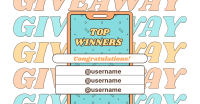 Comical Giveaway Winners Facebook Ad Image Preview