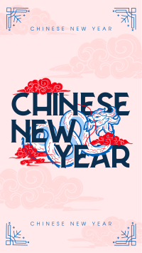 Oriental Chinese New Year TikTok Video Design