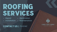 Expert Roofing Services Facebook Event Cover Design