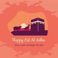 Eid Al Adha Kaaba Instagram post Image Preview