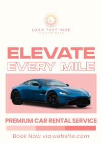 Premium Car Rental Poster Preview