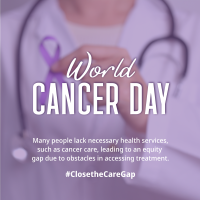 Cancer Day Ribbon Pin Instagram post Image Preview