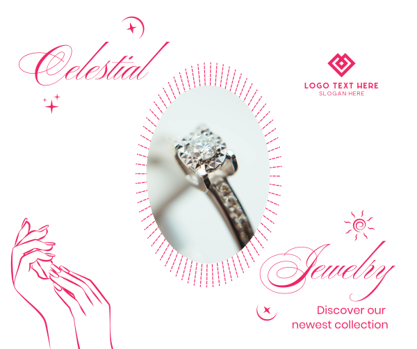 Celestial Jewelry Collection Facebook Post Design Image Preview